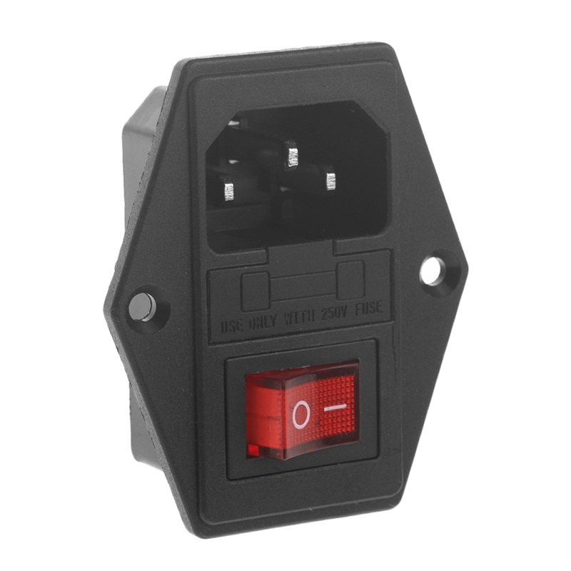 JoyNano Modulo Ingresso 3-in-1 Con Presa IEC320 C14, Interruttore E Fusibile 5A – 2 Pezzi